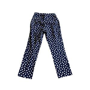KATE SPADE Navy White Floral Ankle Pants Size 00